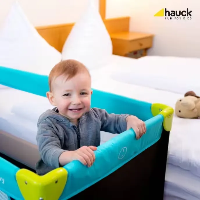 We partner with Hauck for super comfy baby cots