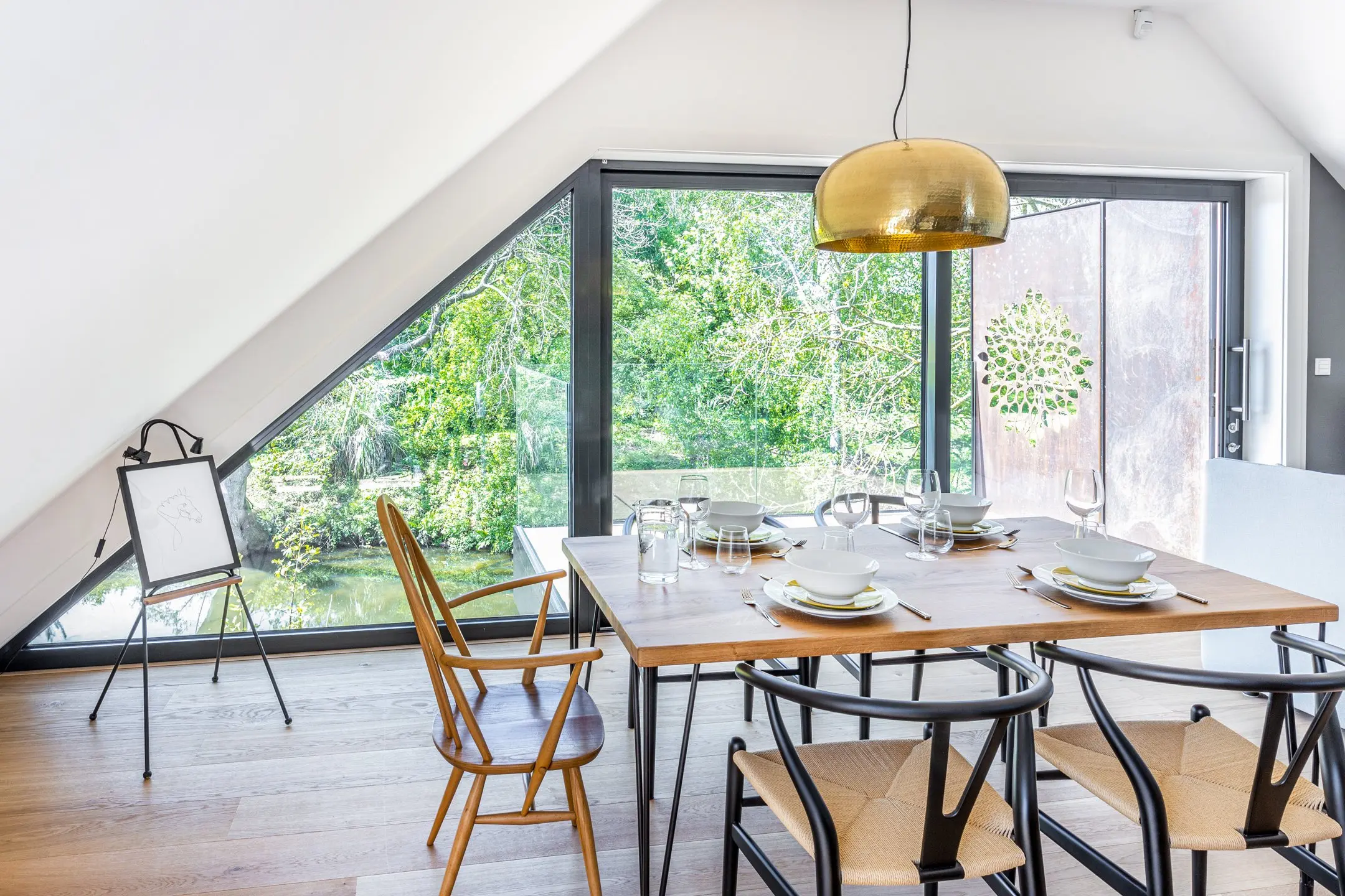 Dining balcony at The Loft, 14 Acres
