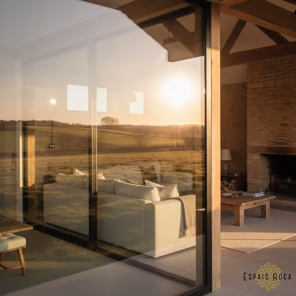 Luxury countryside retreat at sunset near Silverstone