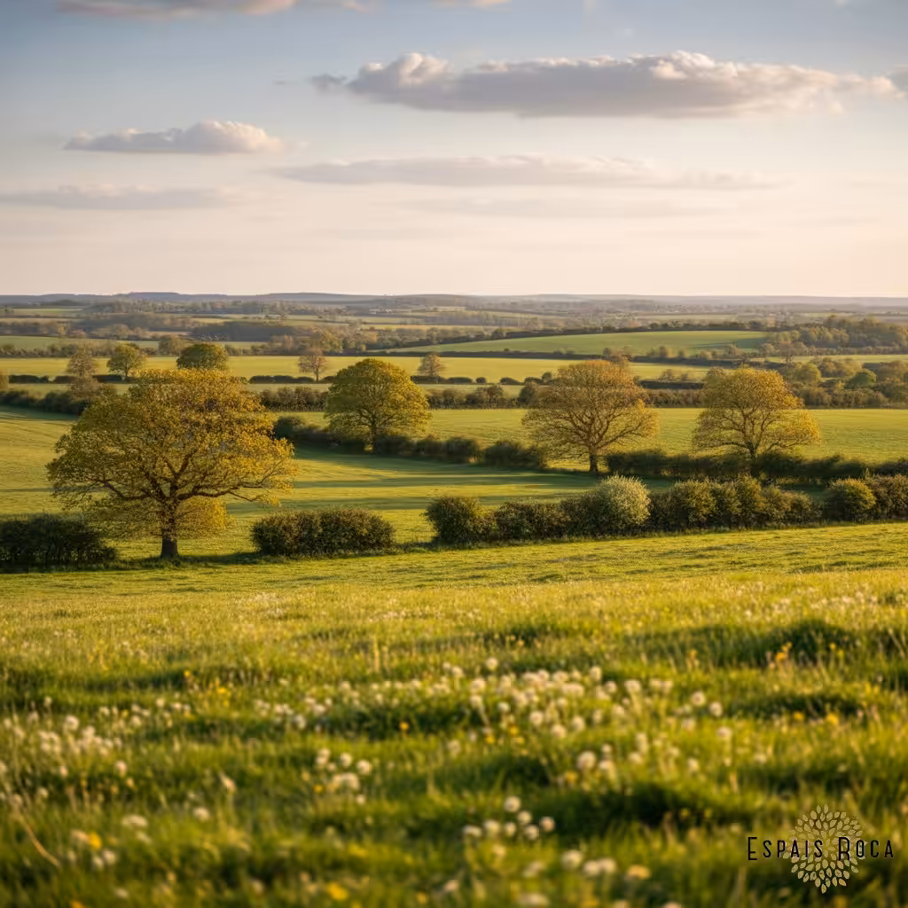 Rolling Northamptonshire countryside in spring