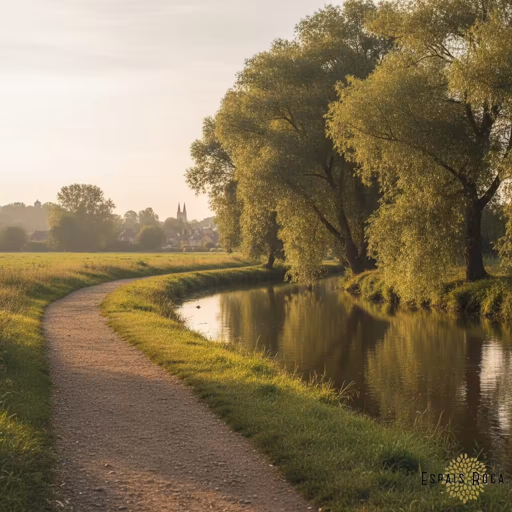 River Welland footpath leaving Market Harborough