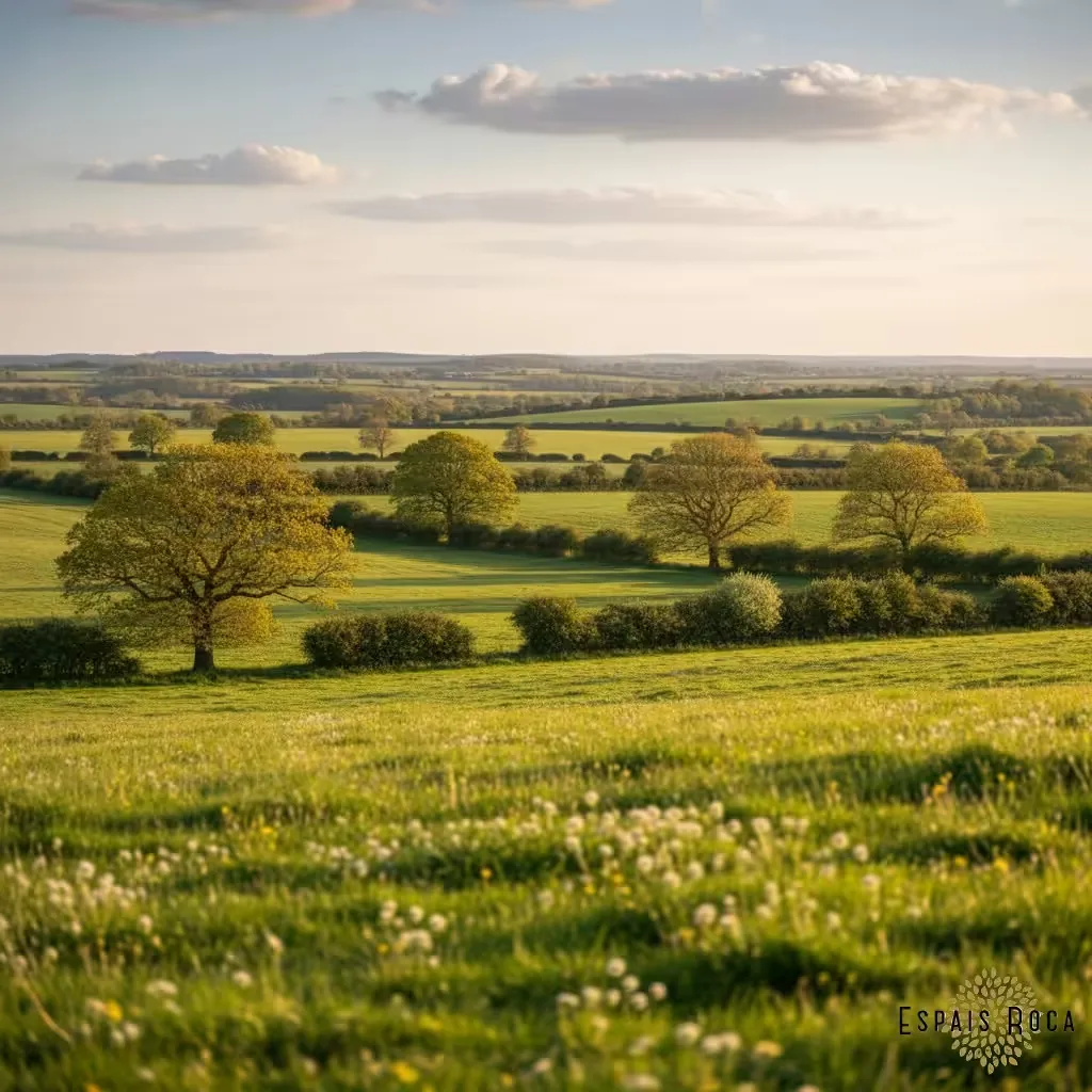 Rolling Northamptonshire countryside in spring