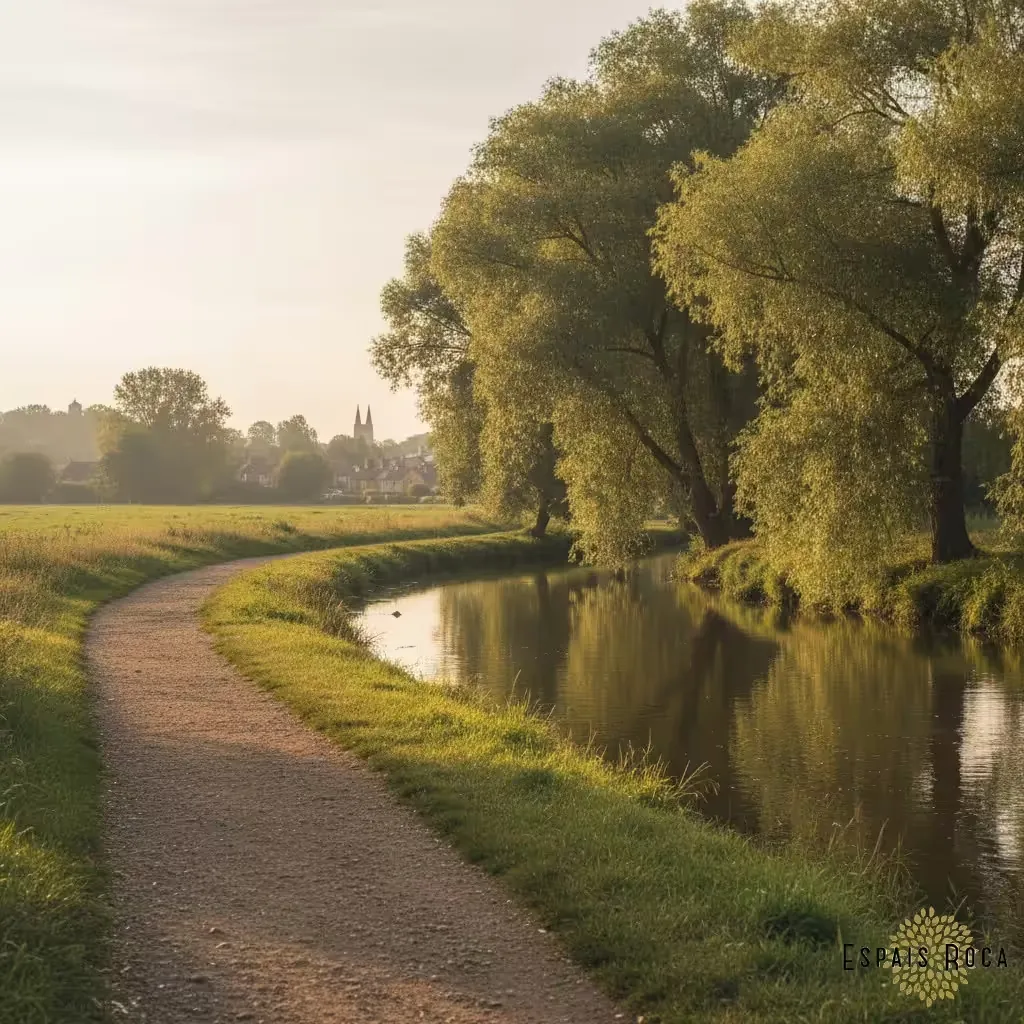 River Welland footpath leaving Market Harborough